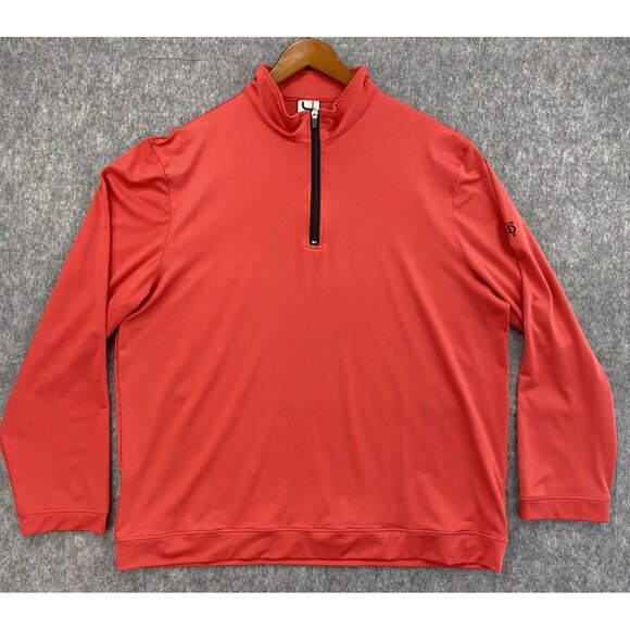 Short Par 4 Pullover‎ 1/2 Zip Men XL Red Myrtle Beach World Amateur Golf Logo - Picture 1 of 7